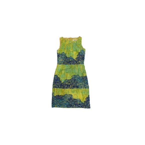 Anthropologie Maeve “Tabitha” Green and Blue Embroidered Dress - Women’s Size 2 - Picture 11 of 11